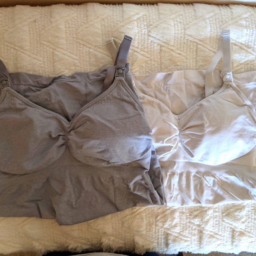 Pair of 2 Medela basics nursing tank tops